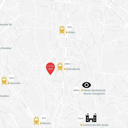 Santana Lisbon Stay | Walk To Metro & Downtown *